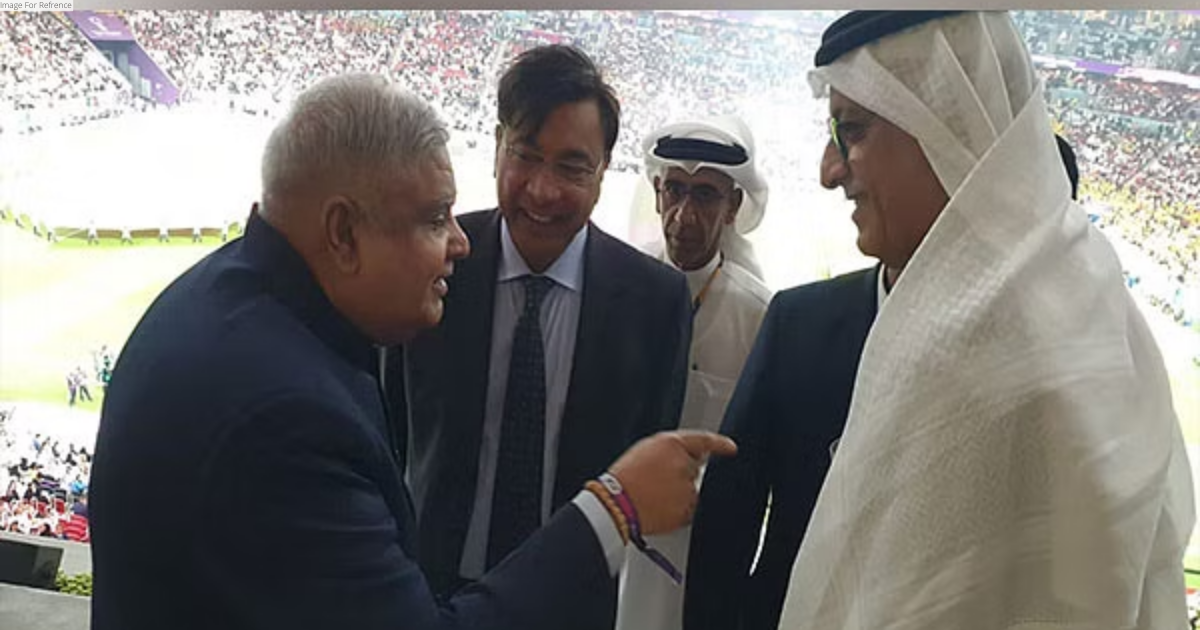 VP Dhankar joins Qatari Emir Tamim Bin Hamad in inauguration of the FIFA World Cup 2022
